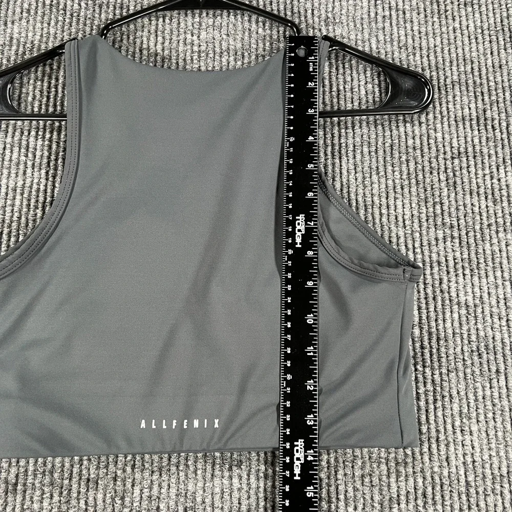 Allfenix Bra Womens Size Large Gray Sports Workout‎ Training Active Gym Run Lift